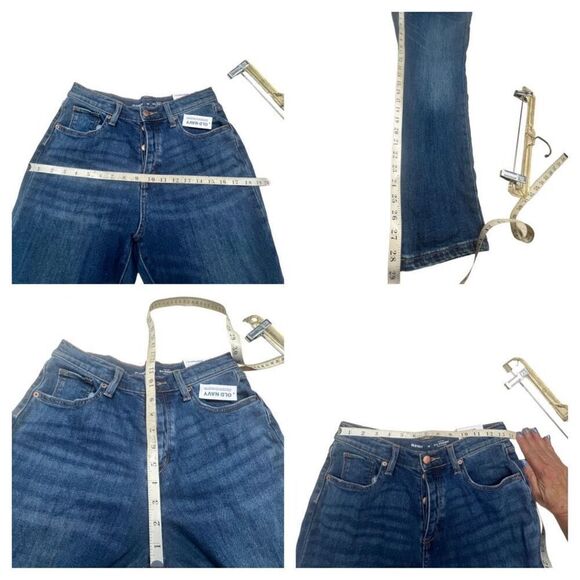 Old Navy Girls OG Straight-High rise-Button Fly Jeans Sz 18 NWT - Picture 8 of 8